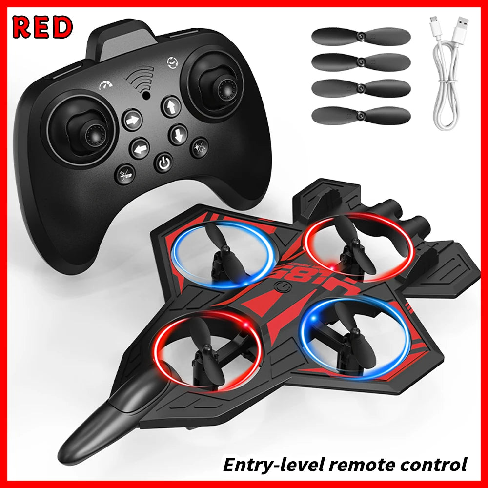 YL86 RC Plane Helicopter Three speed switching Aircraft Rolling at 360 °Fighter Hover at fixed height RC Drone Toys