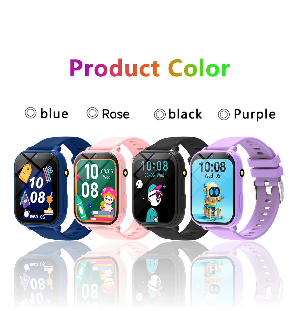 Kids Smart Watch with Camera for Boys Girls Age 4-12 Educational Game Watch Pedometer Alarm Flashlight Birthday Gifts Funny Toy