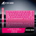 ATTACK SHARK X68HE Magnetic Keyboard Red Wired Mechanical for Pro Gaming 0.01mm Rapid Trigg 8000Hz SOCD/Rs 0.125ms 128K Rate