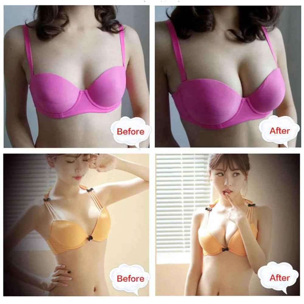 1Pair Chest Push Up Sticky Bra Thicker Sponge Bra Pad Breast Lift Up Enhancer Silicone Removeable Inserts Swimsuit Invisible Bra