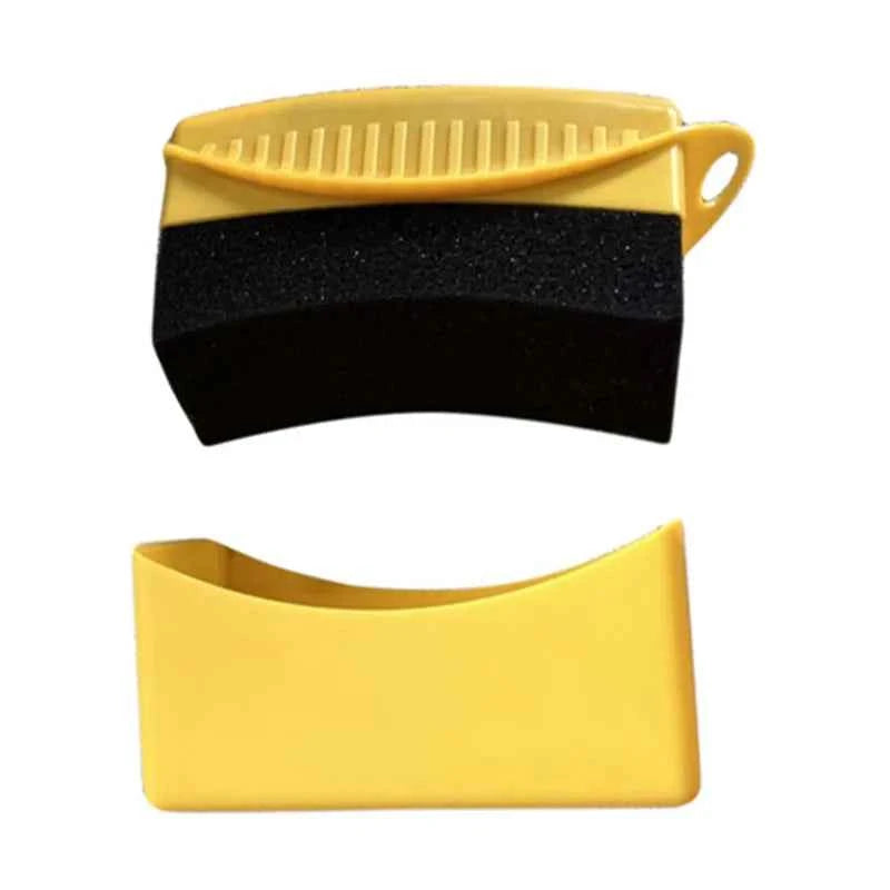 Car Wheel Polishing Waxing Sponge Brush ABS Plastics Washing Cleaning Tire Contour Dressing Applicator Pads Detail Accessories