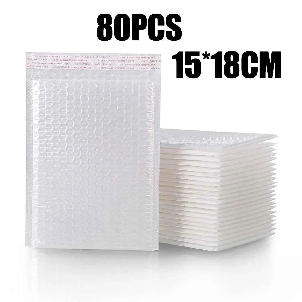 10-100PCS Bubble Mailers Wholesale White Padded Envelope for Packaging Mailing Gift Self Seal Shipping Bags Bubble Envelope