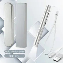 Mini Portable Medical Handheld LED Pen Light Flashlight USB Rechargeable Dental Nurse Flashlight, Rechargeable
