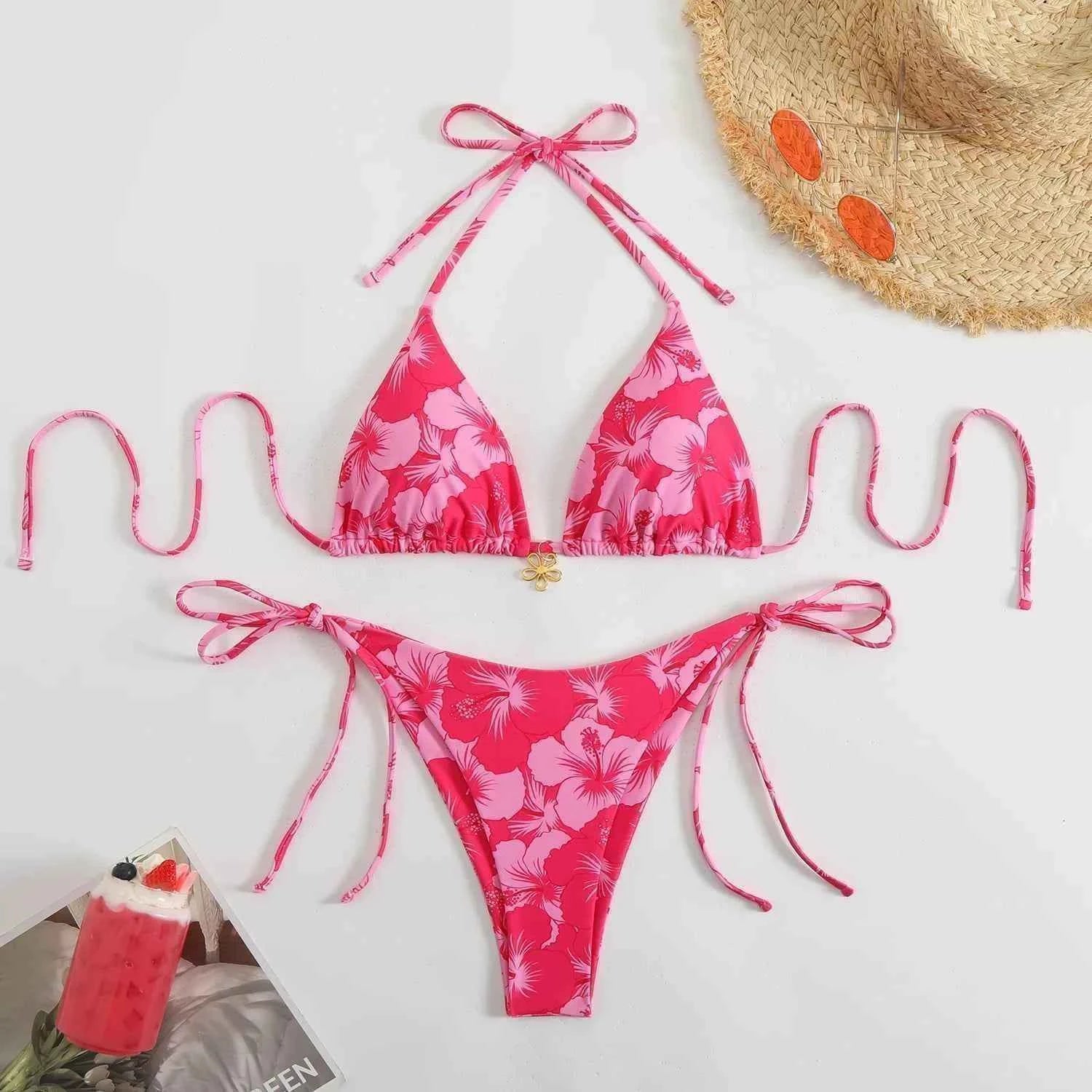 Sexy Micro Bikini Women's Swimsuit 2026 Trend Female Swimwear Two-piece Thong Bikinis Sets Beach Wear Swimming for Bathing Suit