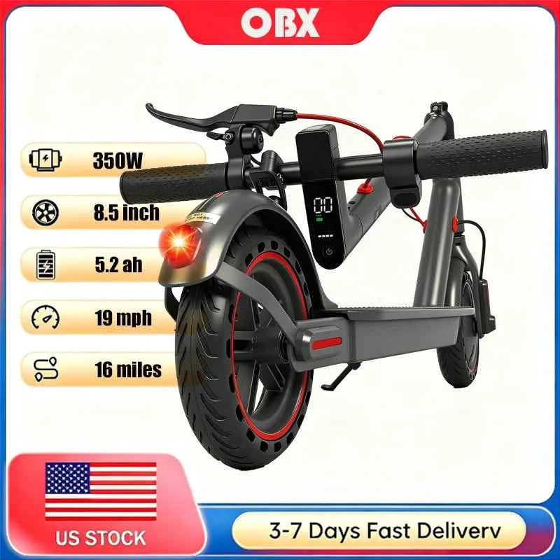 350W Foldable Electric Scooter for Adults with App Control