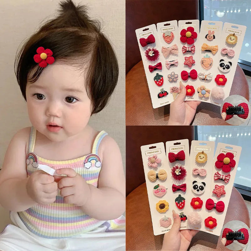 Cute Baby Hair Clip Baby Does Not Hurt Hair Clip Children's Hair Accessories Girls Side Bangs Hair Clip Headdress.