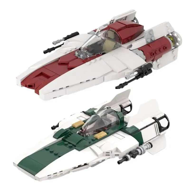 NEW star battle Movie MOC A-wing space fighter Model DIY creative ideas Christmas Child Toy Assembly Puzzle birthday Gift