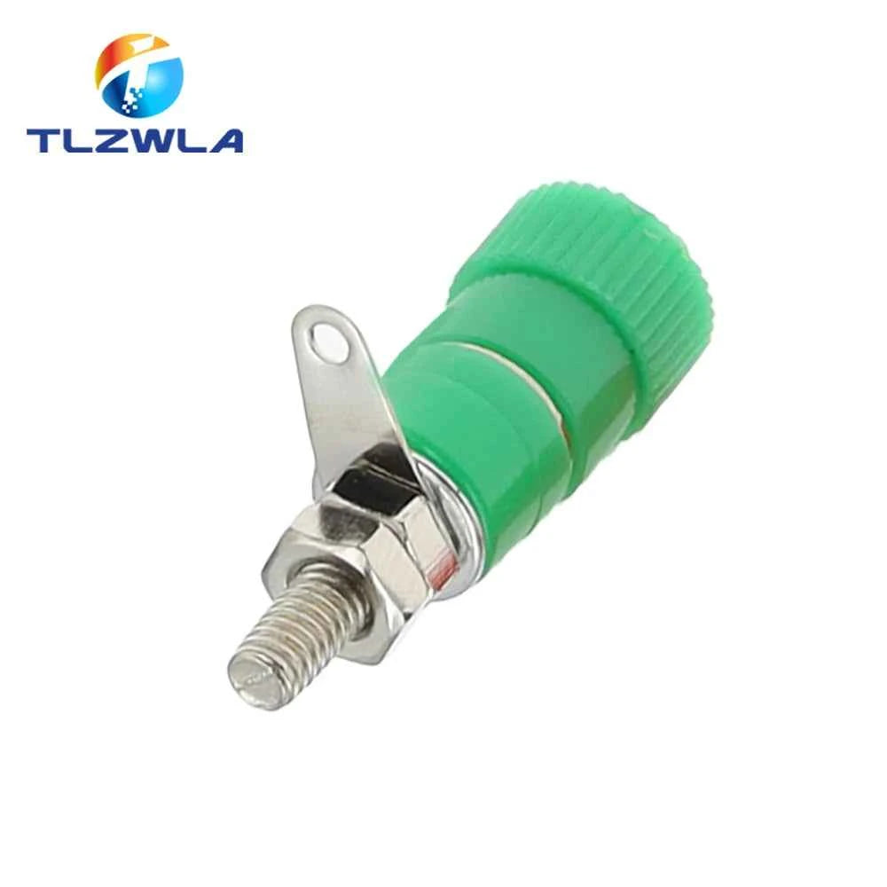 10PCS Terminal Blocks JS-919 4mm Amplifier Terminal Connector Binding Post Banana Plug Jack Mount