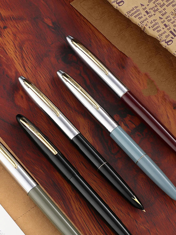 Hero 616S Classic Retro Fountain Pen Dark Tip 0.5mm Iridium Gold Nib Business Office Gift Student School Stationery Supplies