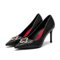 Fashion Classic Luxury Design Women's New High Heels Business Party Basic Metal Decorative High Heels