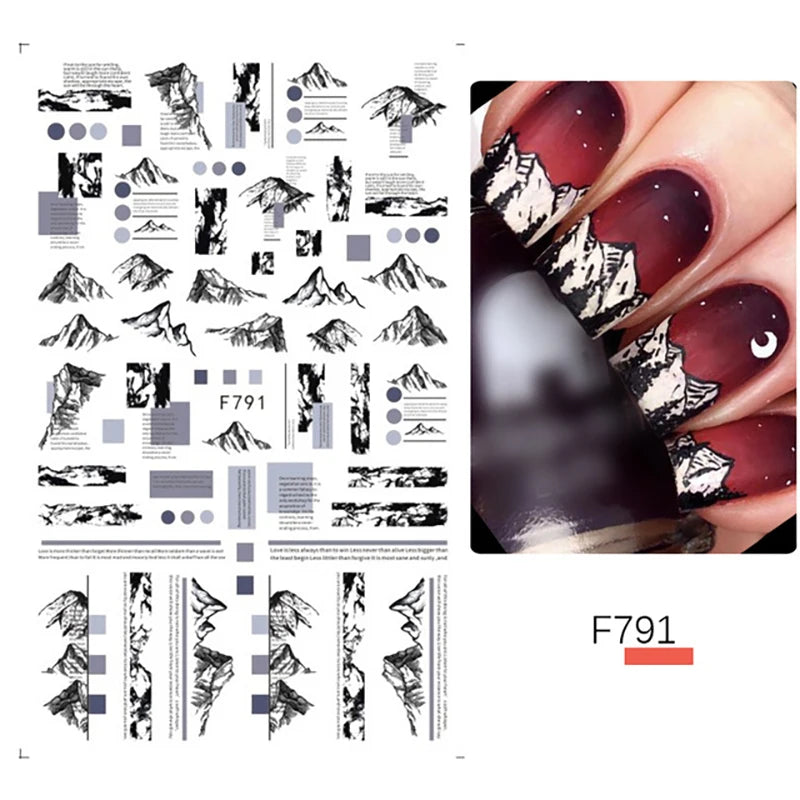 3D Dandelion Peach Blossom Maple Leaf Nail Sticker Nail Art Decoration Color Flower Nail Decal Nail Art Supplies Nail Parts