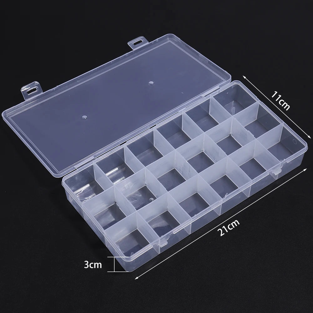 1pcs Transparent Plastic Storage Box Multifunctional Jewelry Box For Jewelry Organizer Storage Small Item Supplies Container Box