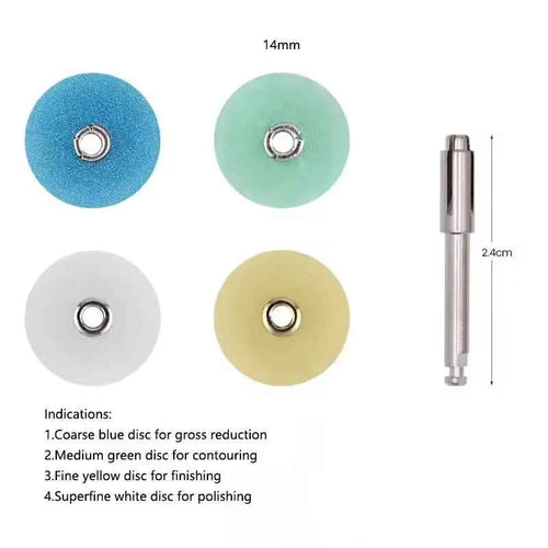 40pcs Dental Polishing Discs Holding Rod Mandrel Soflex Flexi Disc RA Shank Teeth Whitening Material Dentistry Tools Consumables