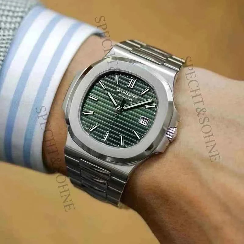2025 New Specht Sohne Men's Automatic Mechanical Watches  Sapphire Crystal Stainless Steel 50m Waterproof 5711 Watch For Men