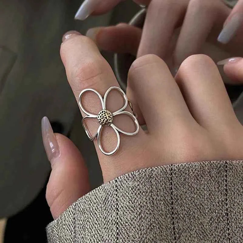 VENTFILLE 925 Sterling Silver Irregular Ring for Women Geometry Versatile Minimalism  Accessories Jewelry Gift Dropshipping