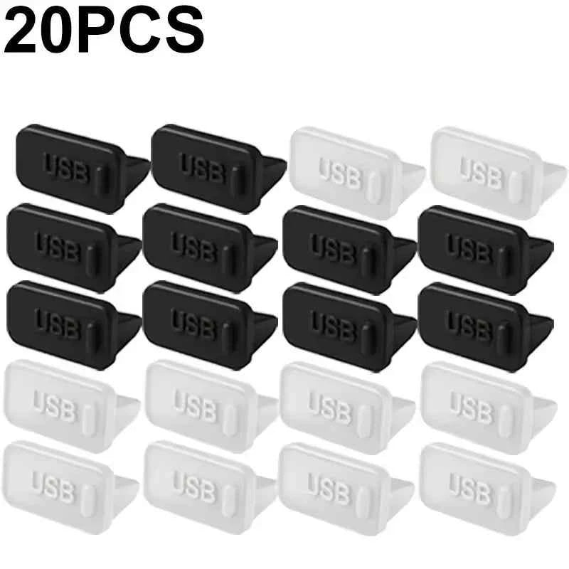 Dust Plug for USB -A Charger Port Cover Cap Female Jack Universal Silicone Dustproof USB-A Ports Protector PC Notebook Laptop