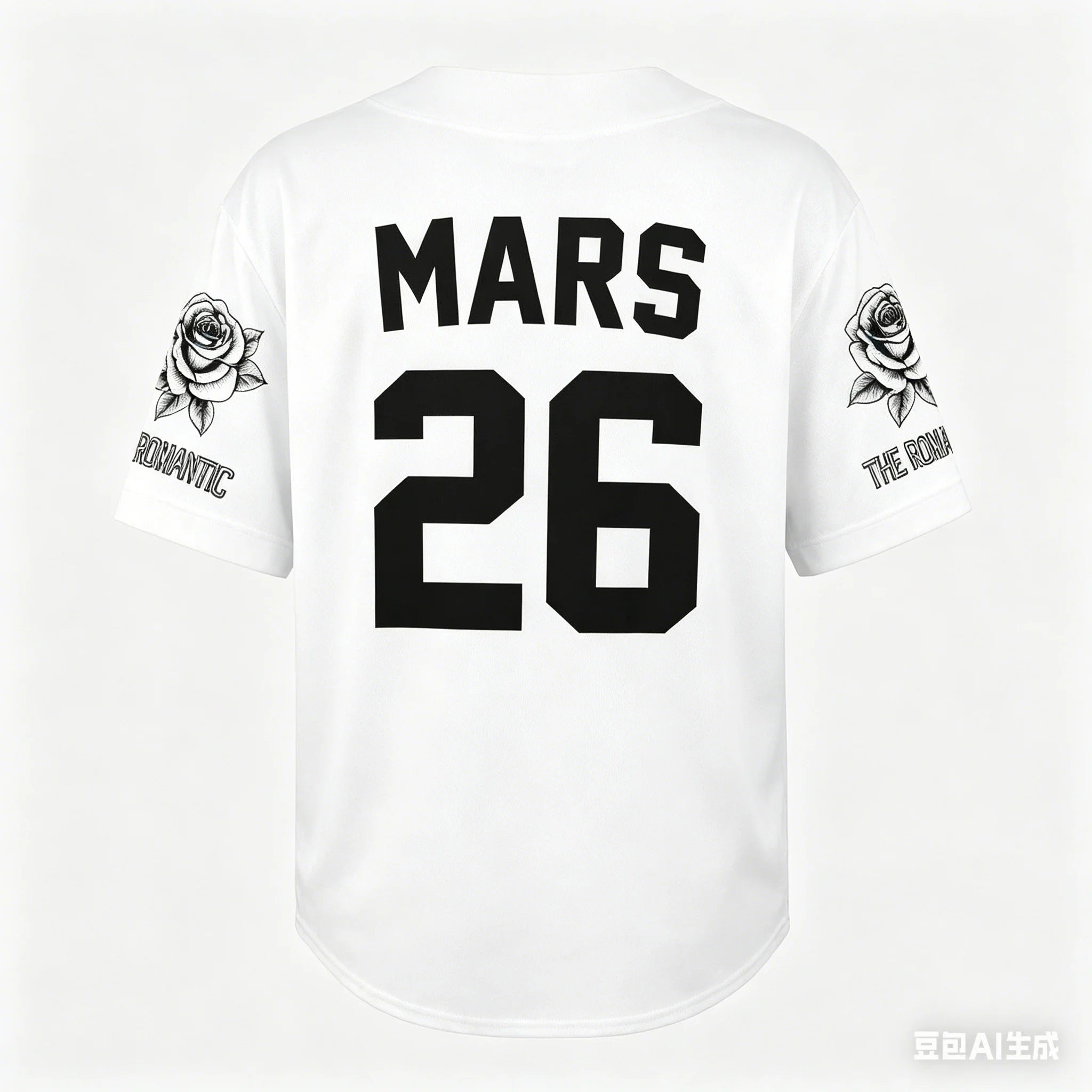 The Romantic Tour 2026 Baseball Jersey Bruno Mars Inspired Concert Tee Rose Print Casual T-shirt For Fans Kids Adults