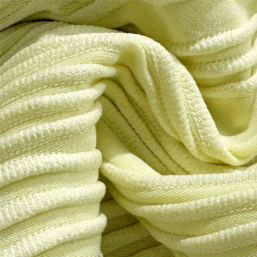 Shell Starfish Edge Bandeau Bikinis Sets Yellow Texture Solid Swimwears Sexy Swimsuit Women 2026 Lace-up Bathing Suit Bikini