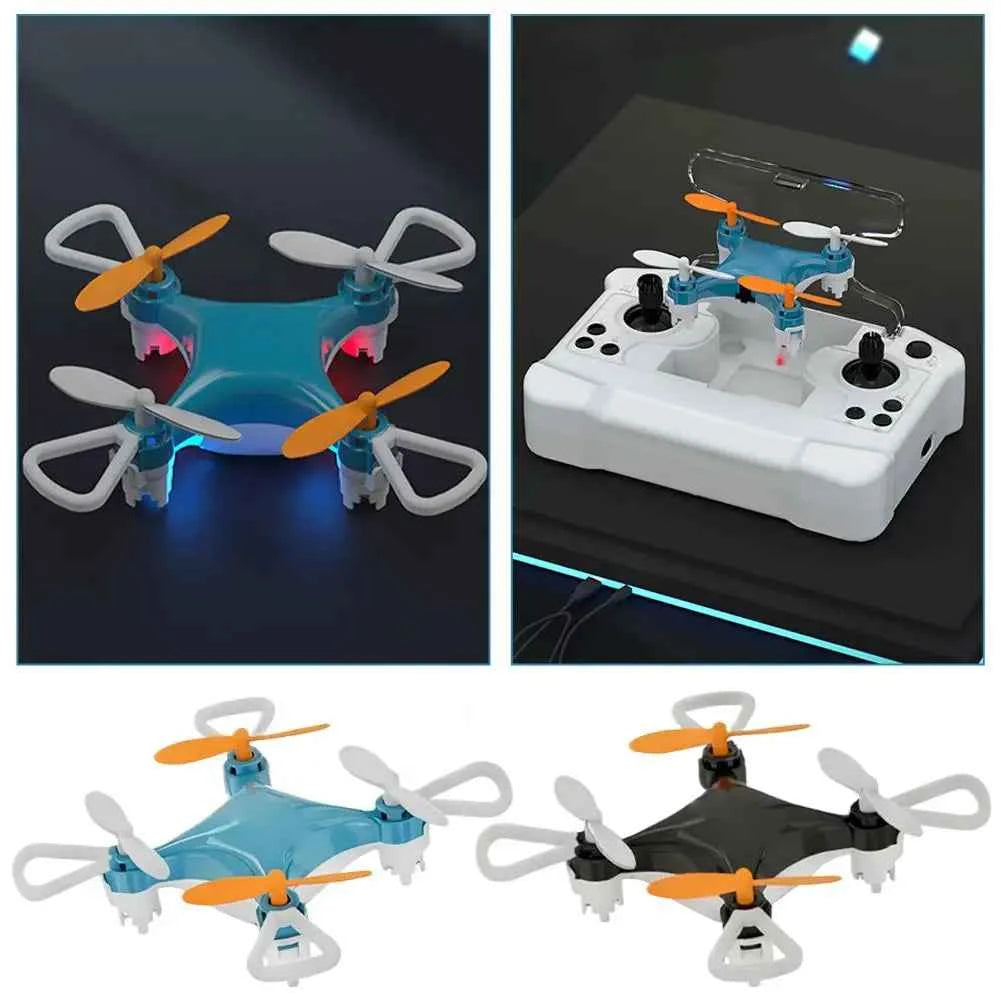 Mini Drone Easy Stunt Flights 360° Tricks Friendly Flyer, Mini Drone for Kids with LED Altitude Hold Propeller Protection Indoor