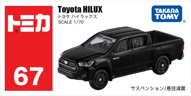 Takara Tomy Tomica No.21-No.40 Toyota Hilux 1/70 Diecast Metal Diecast Automotive Model Ornaments Cas Toys Gift Decorations