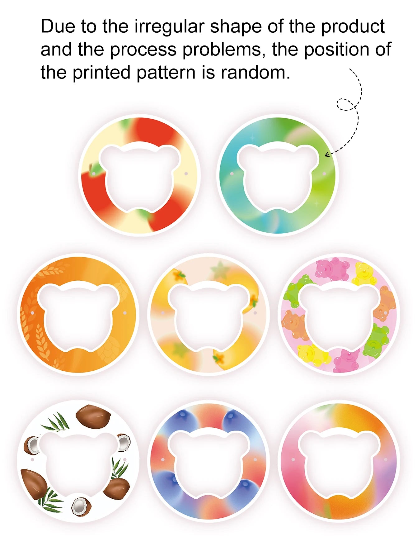 1pc Bear Shape Flavor Pods Scented Pods Creative Flavour Scent Pods 0 Sugar Used In Flavoured Drinking Bottle with Fragrance