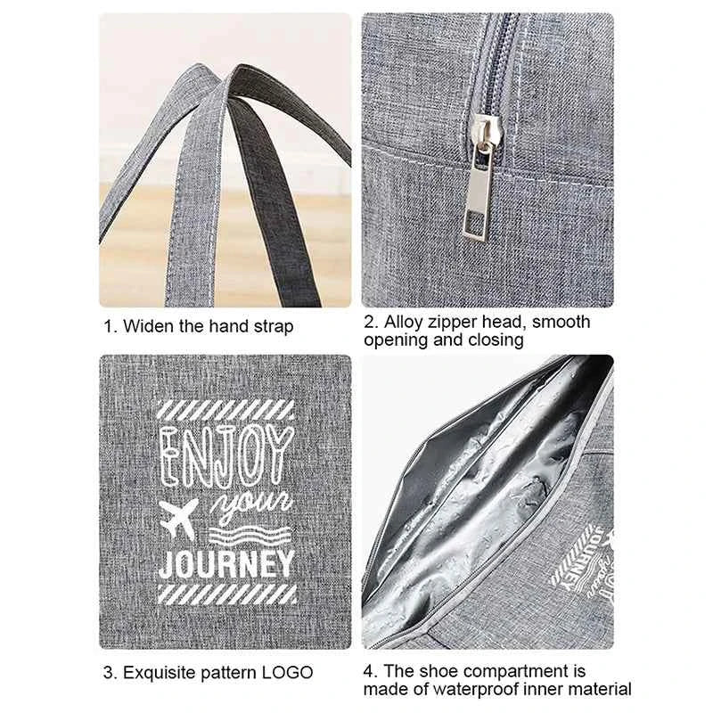 Fashion Folding Travel Bag Women Oxford Travel Weekend Overnight Bags Large Capacity Hand Luggage Tote Duffel Accessory Supplies