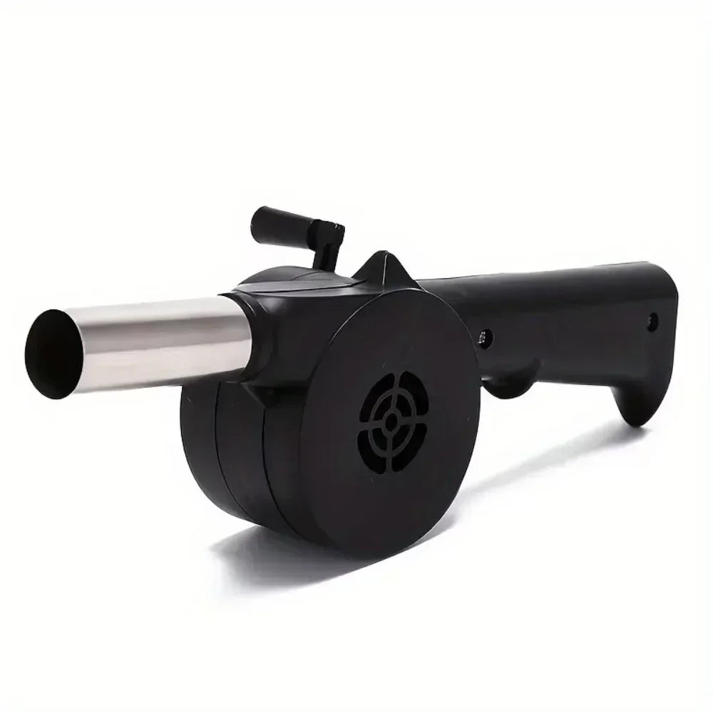 1pc Grill Manual Fan Hand Crank BBQ Fan Portable Barbeque Air Blower With Manual Handle BBQ Accessories