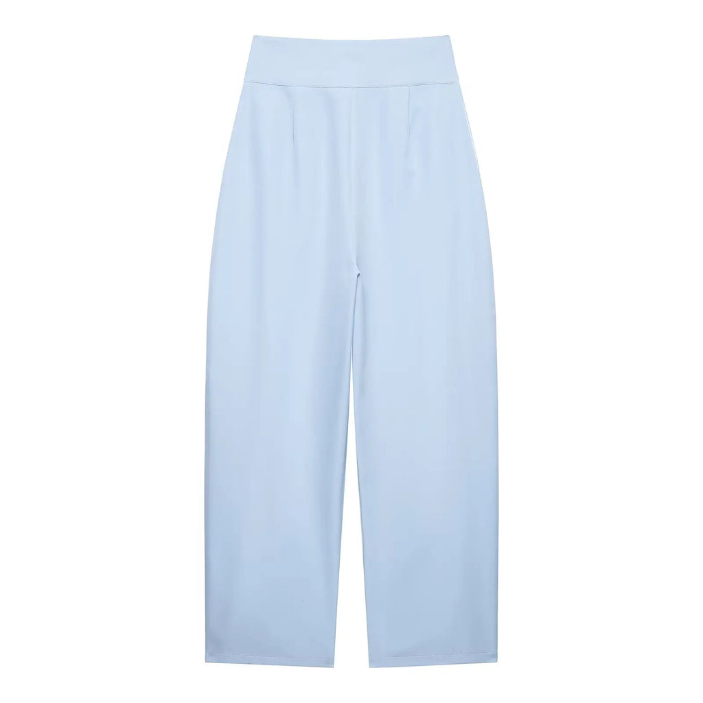 Koekop Office outfits High-waisted pleated balloon Ladies Pants Fashion Office Wear High waist Pants for Women Formal Pants