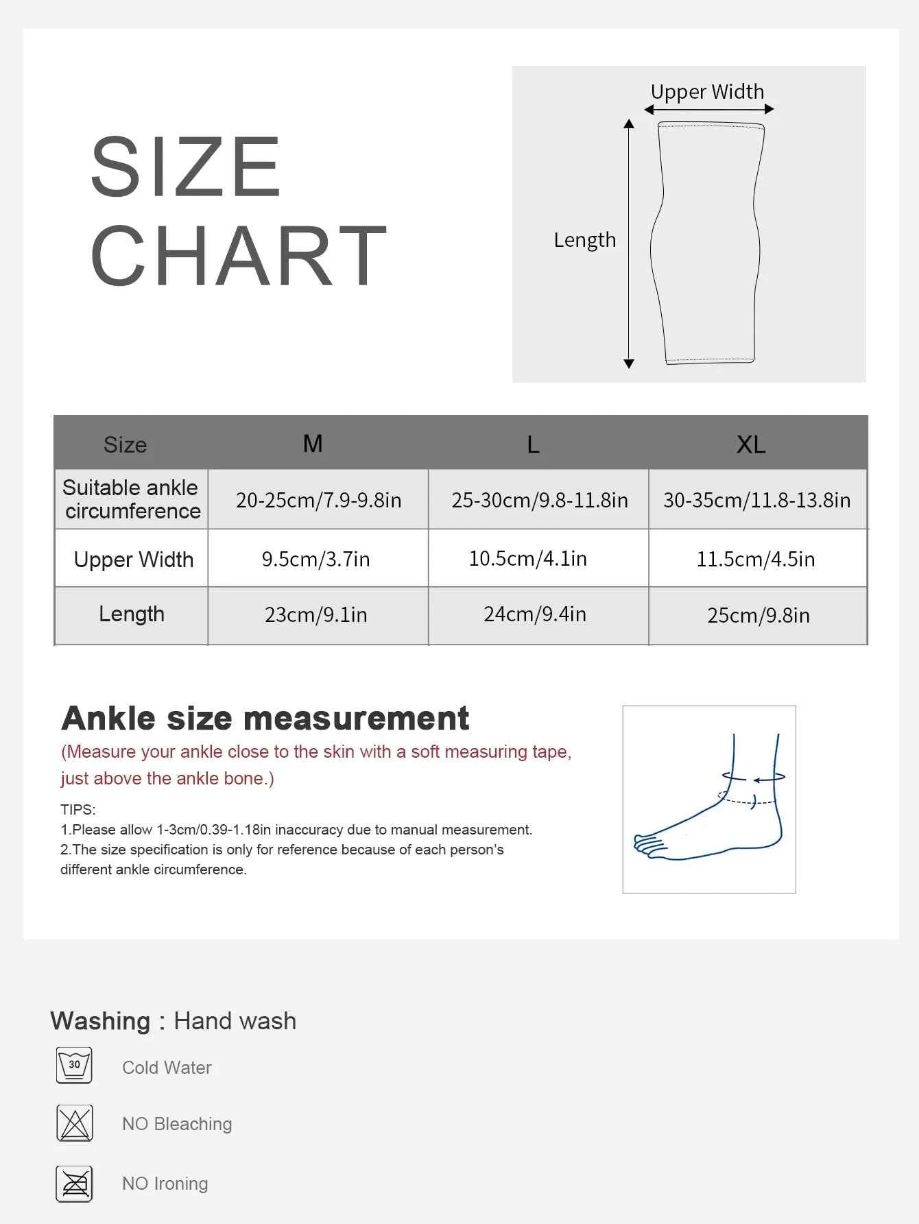 1 Pc Elastic Breathable Ankle Support Brace Running, Sports, Daily Wear