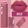 DUNUF  8-color matte velvet smooth easy-to-apply square tube lip gloss waterproof three-dimensional plumping lipstick