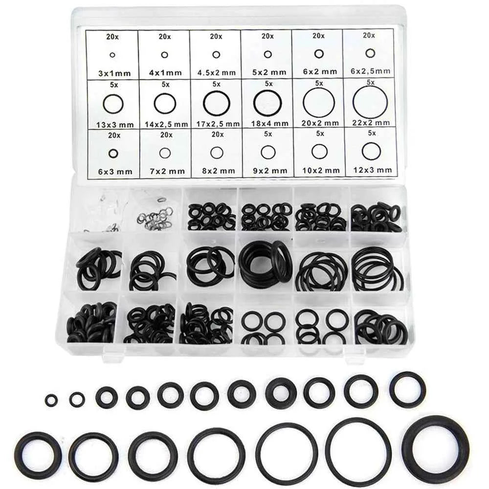 419/225PCS Set Universal O-Ring Assortment 32 Size Nitrile Rubber Ring Seal O Ring Gasket for Plumbing Automotive Faucet Repair