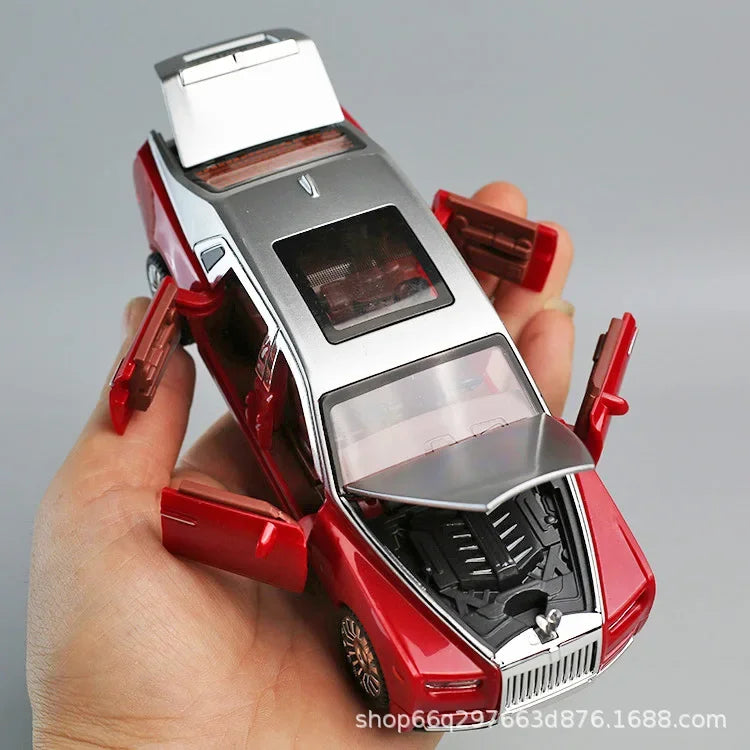 Kids Inertia Car Toy, Simulation Phantom Car Model with Door Opening, Sound & Light Music, Boys Early Educational Vehicle Gift