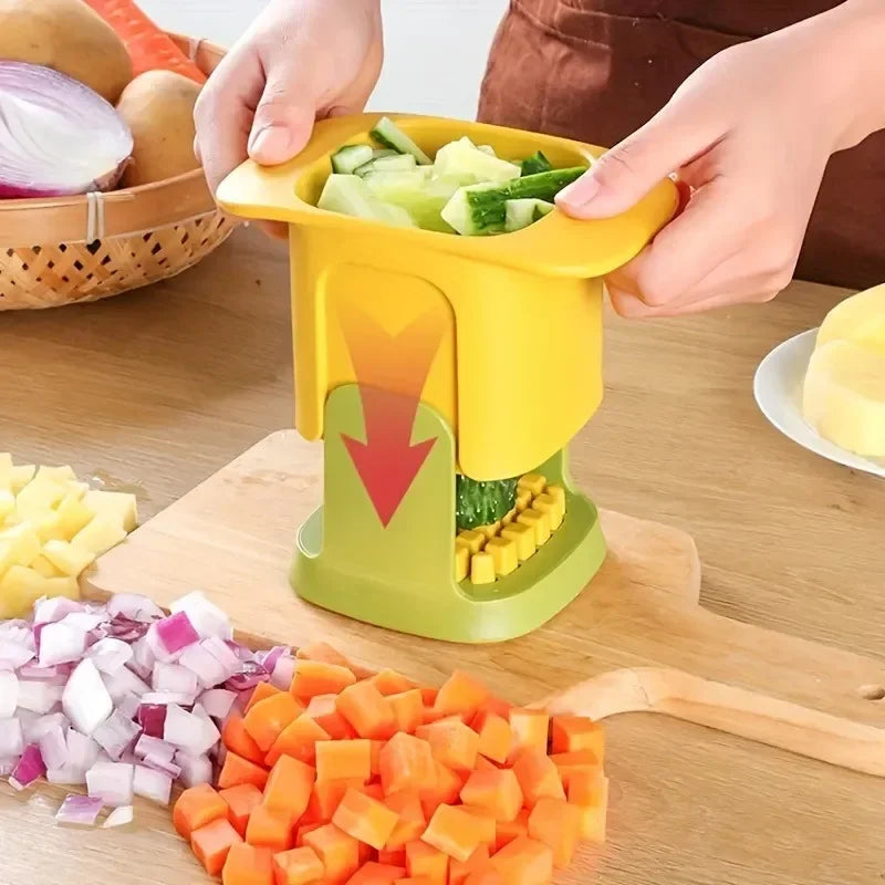 Multifunctional Cucumber Potato Slicer Household Hand Pressure Onion Dicer Kitchen Tools Vegetable Chopper French Fries Cutter