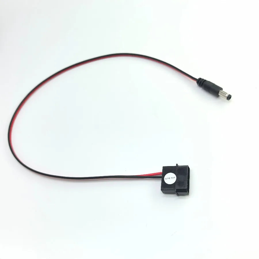 IDE Molex Male to DC 5.5mm X 2.1mm Converter Adapter Power Supply Cable 12V 18AWG Wire 50cm