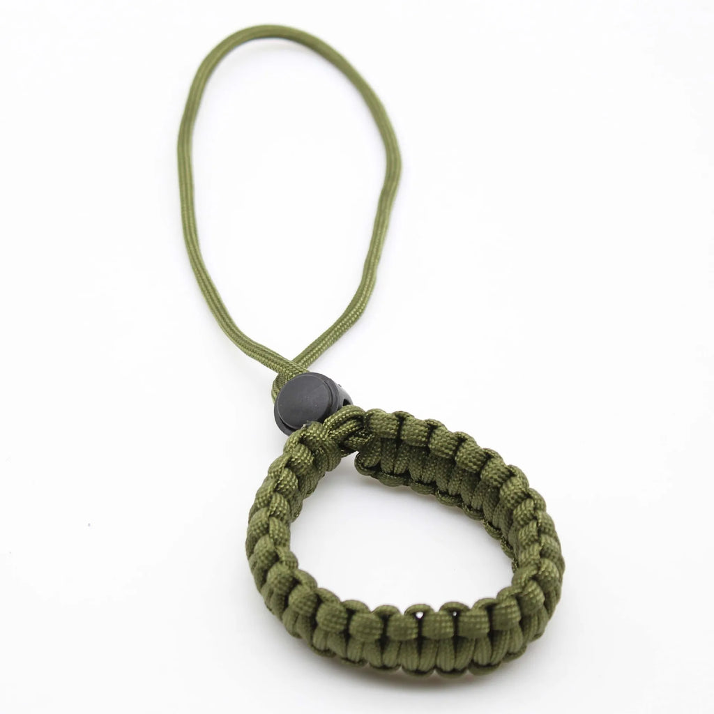 Outdoor Survival Bracelet & Camera Wrist Strap - Paracord Braided Cord Pendant, Universal Wrist-Mounted Braided Paracord