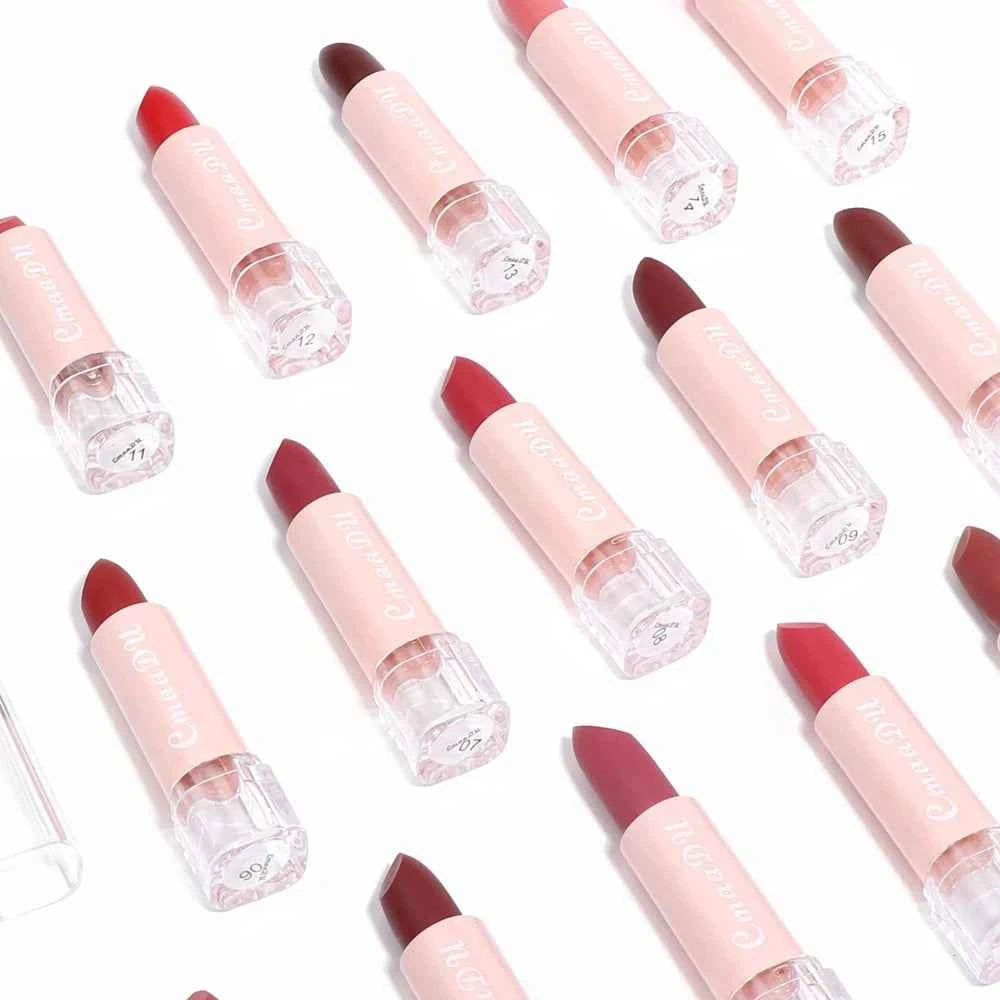 1 Pcs Velvet Matte Lipstick Long-Lasting Non-Stick Cup Waterproof Moisturizing Lip Gloss Fashion Classic Shades For Daily & Date