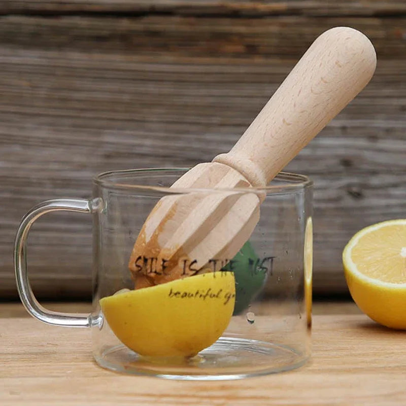 Wooden Reamer Lemon Squeezer Beech Wood Citrus Squeezer Reamer Orange Juice Squeezer Fruit Vegetable Tools Bar Kitchen Gadgets