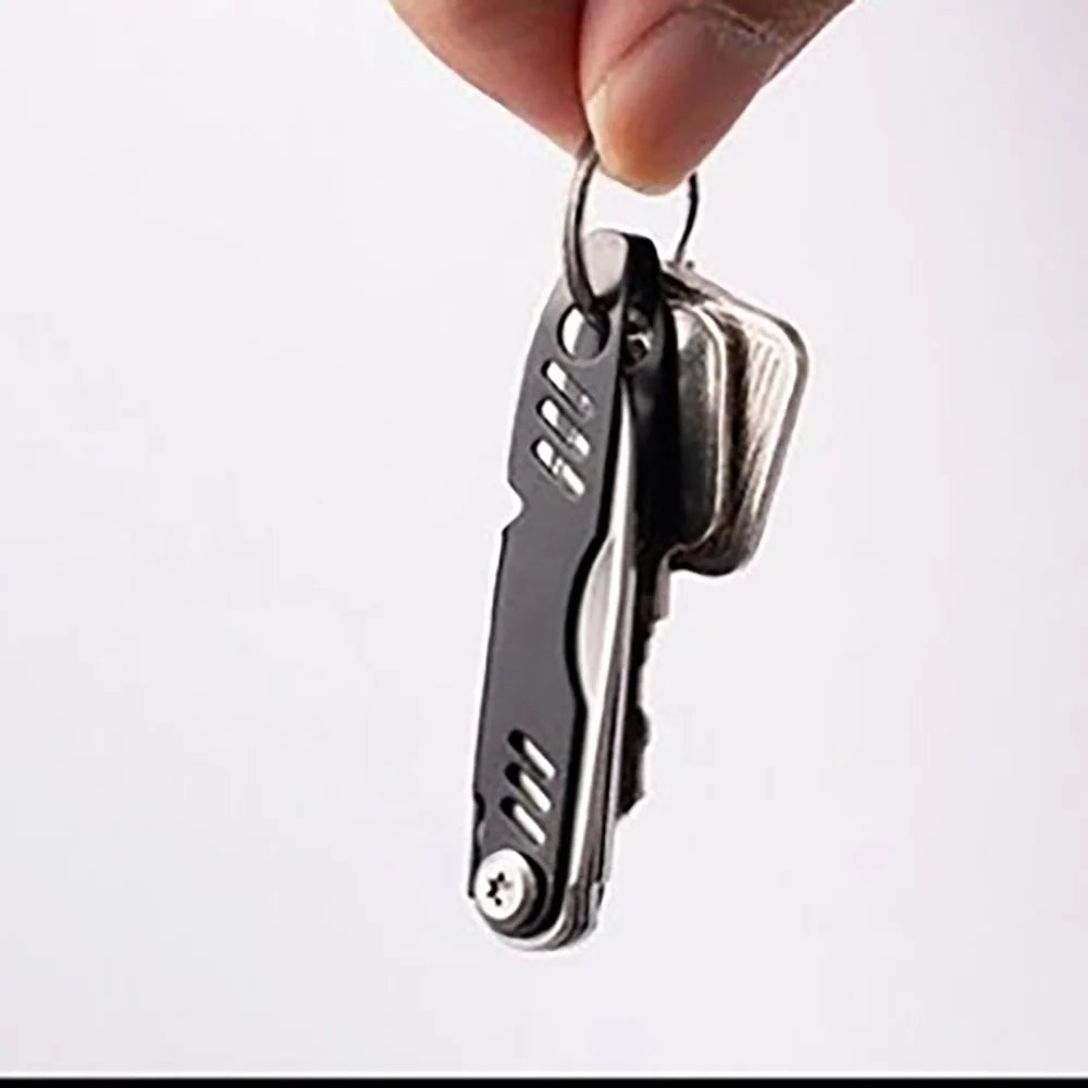 Mobile phone card pick-up needle, keychain, batch bottle opening, multi-functional folding and cutting knife, portable