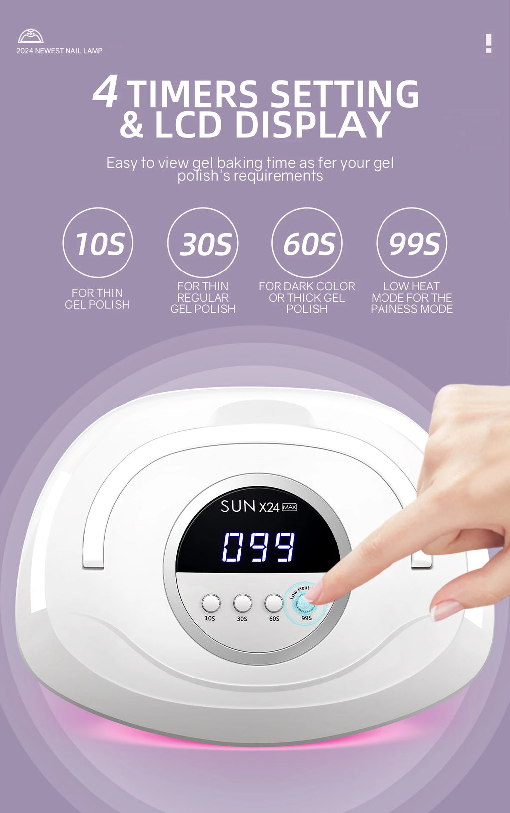 380W UV LED Nail Drying Lamp Professional UV Nail Lamp for Fast Curing Gel 84LEDS Gel Polish Drying Lamp With Lntelligent Sensor