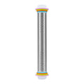 13.78 Inch Stainless Steel Adjustable Rolling Pin with 4 Thickness Removable Rings Dough Roller for Pizza Cookie Baking Tools.