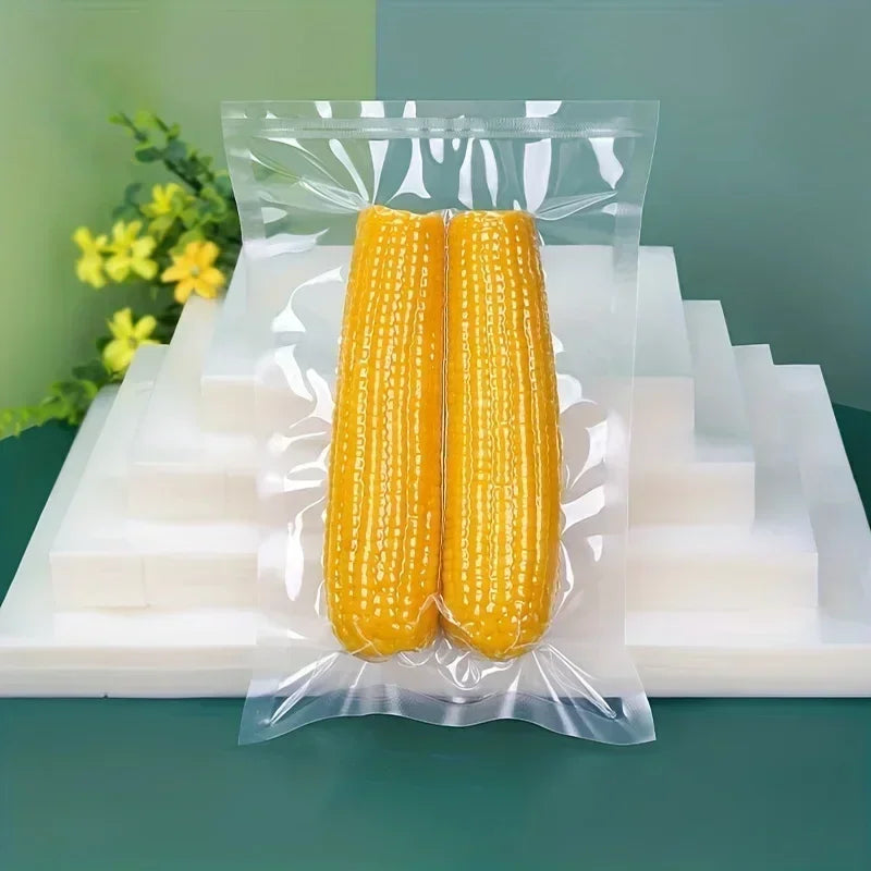 50PCS Net Pattern Vacuum Bag Food Bag Household Fresh-Keeping Bag Cooked Food Packaging Bag