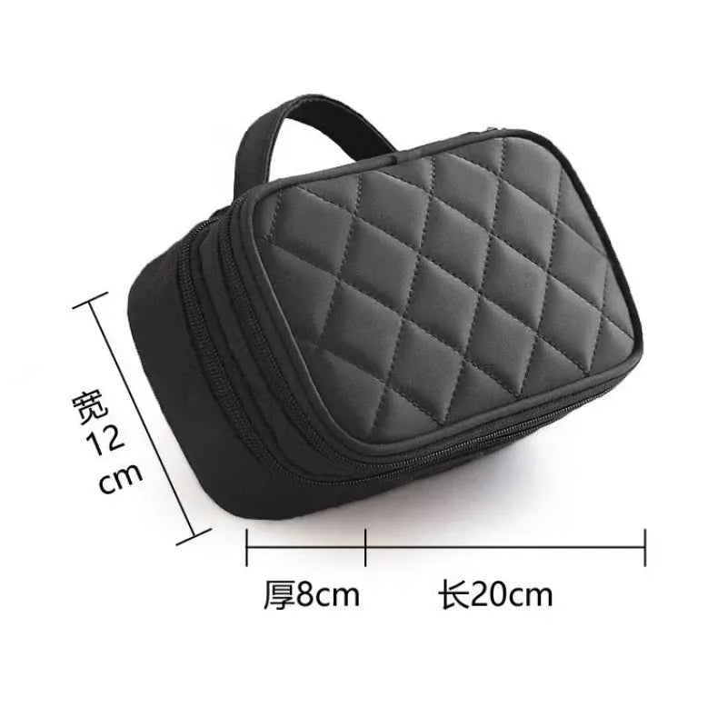 Women's cosmetic bag Double layer Waterproof makeup bag travel essentials organizer large capacity Multifunction toiletry bag