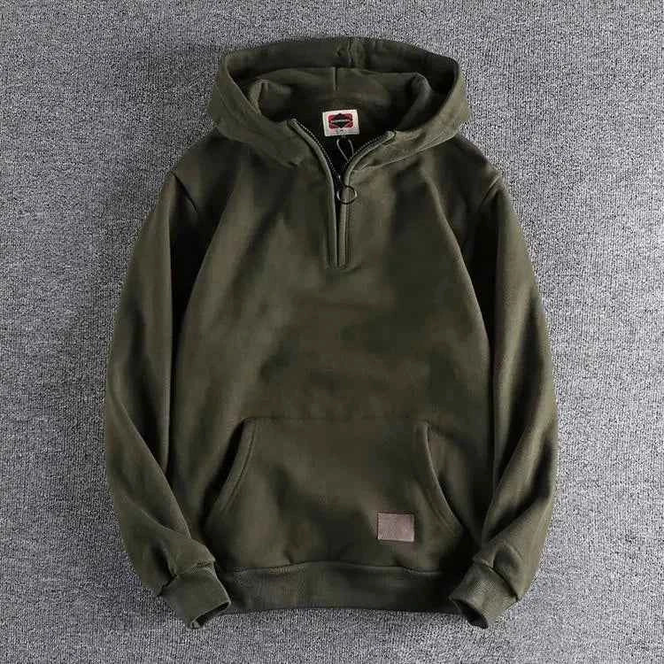 Loose Male Hoodie Solid Autumn Emo Luxury Designer Aesthetic Simple Y2k Vintage Men's Hooded Sweatshirt High Quality Cotton Warm