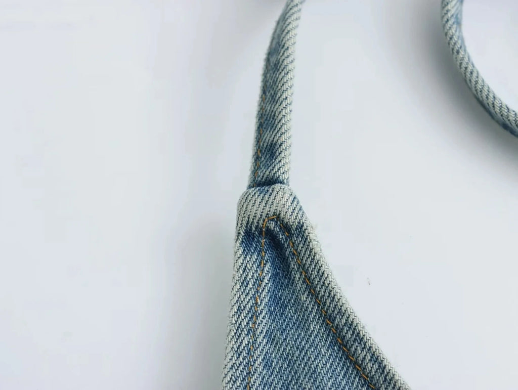 Faionable Versatile Women's Denim Vest S4290 Sexy Top for All Seasons Spring Summer Autumn Winter by WMDR