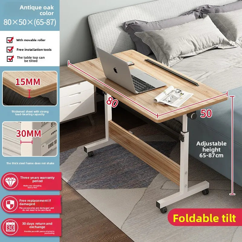 Computer desk Bedside table Mobile lifting small table Household small laptop holder with wheels