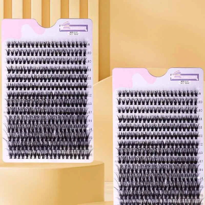 14 Rows 280 Pcs 40D Mix 9-16mm Lash Clusters Natural Daily Wear False Eyelashes For Diy Makeup