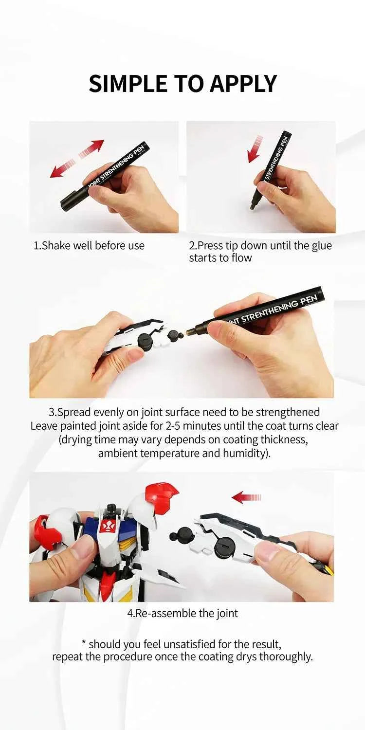 DSPIAE BP-SP Joint Strenthening Pen for Gundam Model Assembly Mecha Joint Glue Pen Loosening Reinforcement for Gunpla DIY Tool