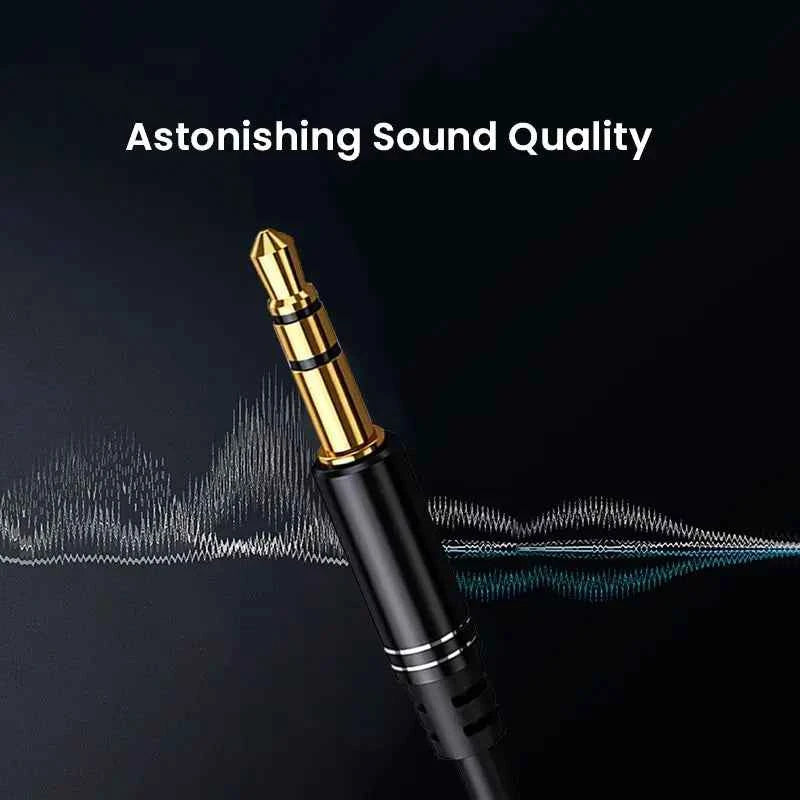 3.5mm Audio Cable Aux Cable Audio Input Adapter Male to Male AUX Cord Compatible with Car Stereos Speaker Headphones
