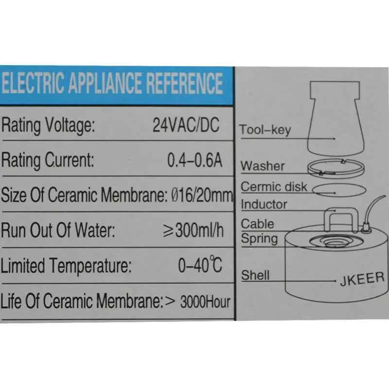 Ultrasonic Mist Maker 24v Nebulizer Atomizer Head without Lights for Humidifier Fogger
