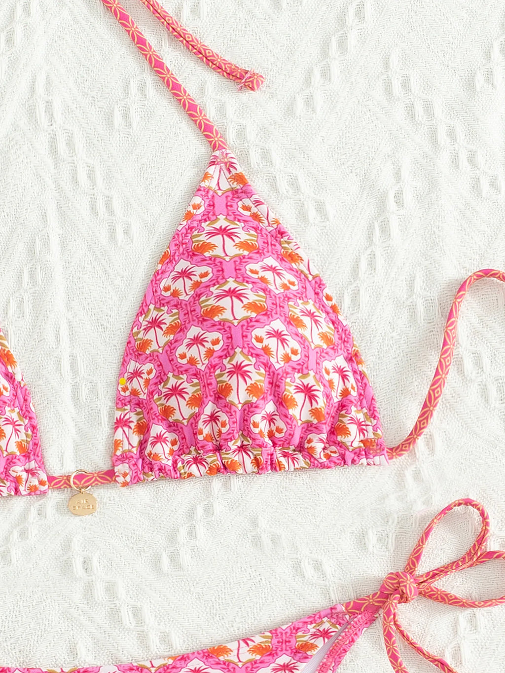 "2026 New Triangle Bikini Set - Floral Print Push Up Swimsuit & Brazilian Bottoms"